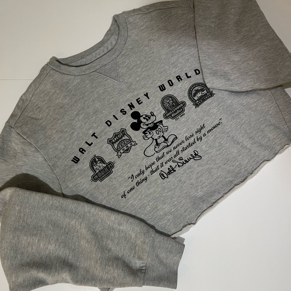 Disney Parks Authentic Cropped Sweater